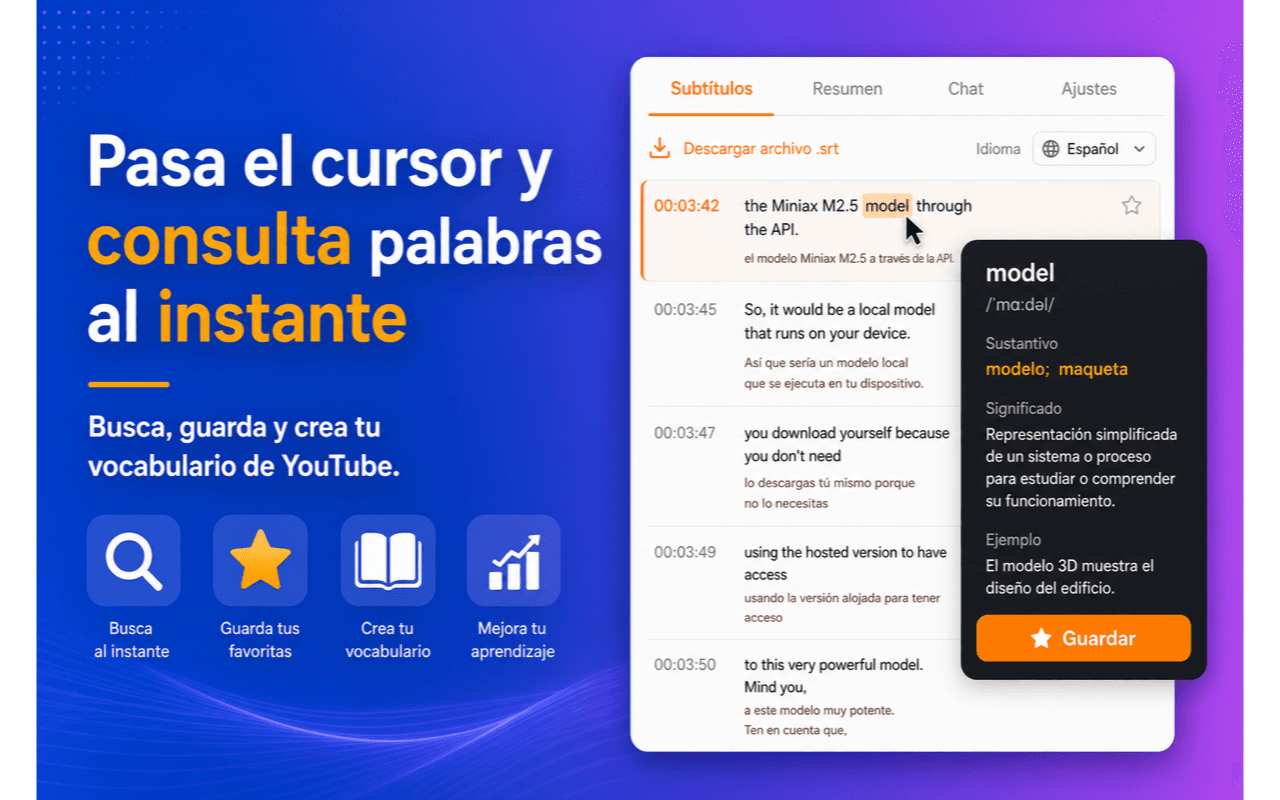 Busca palabras al instante