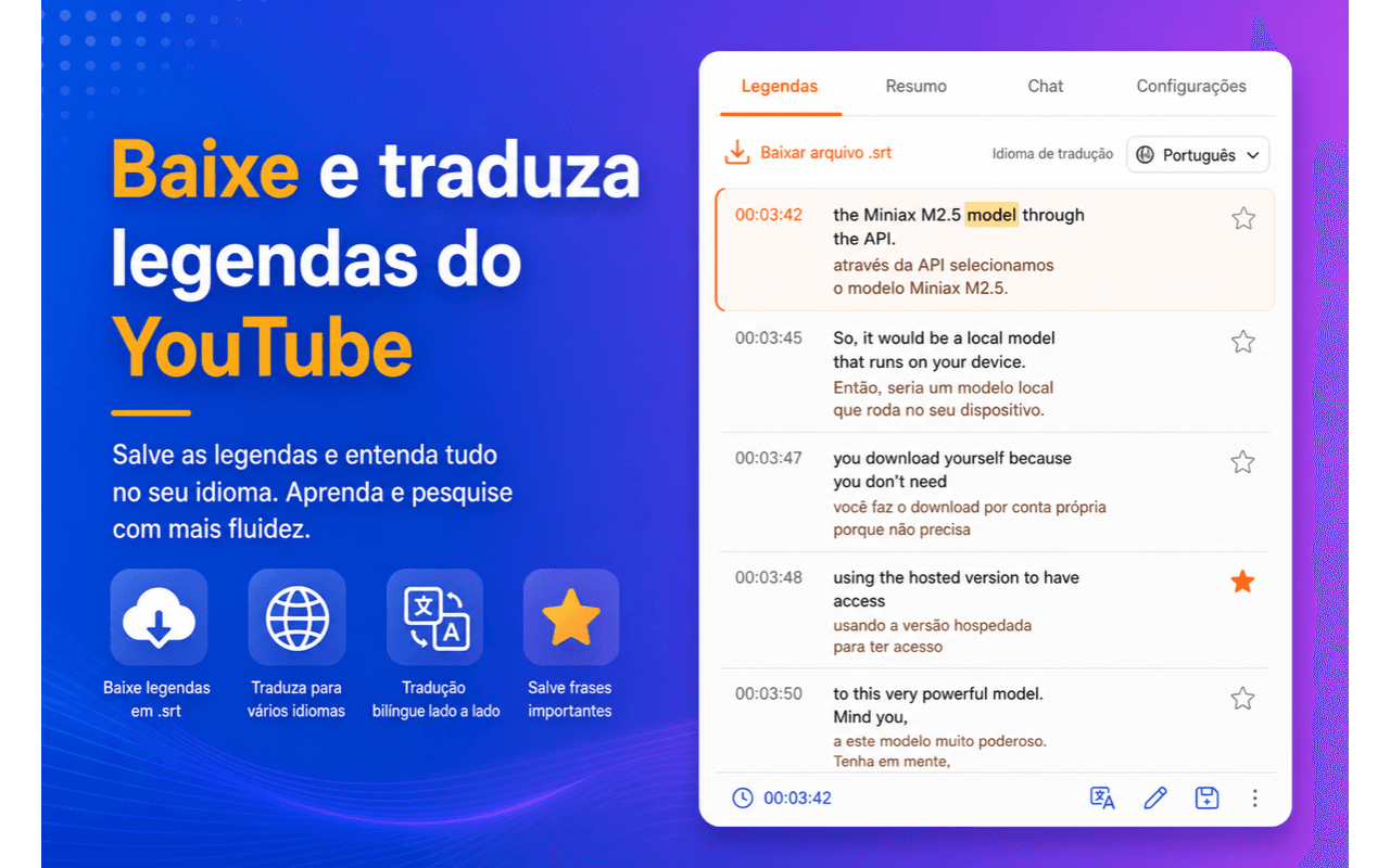 Baixe e traduza legendas