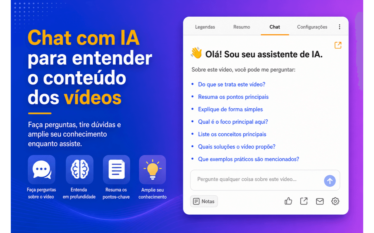 Converse com o vídeo